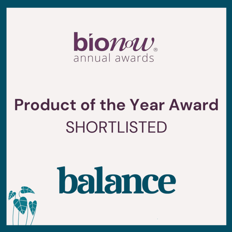 balance app shortlisted for Bionow Product of the Year Award!