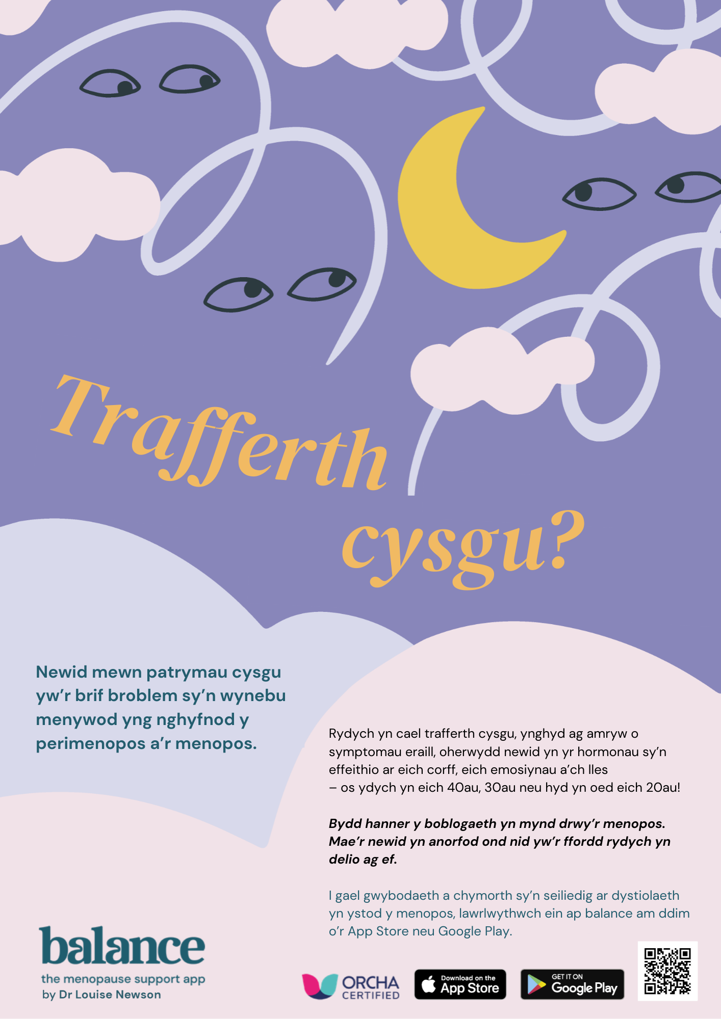 balance posters translated - welsh