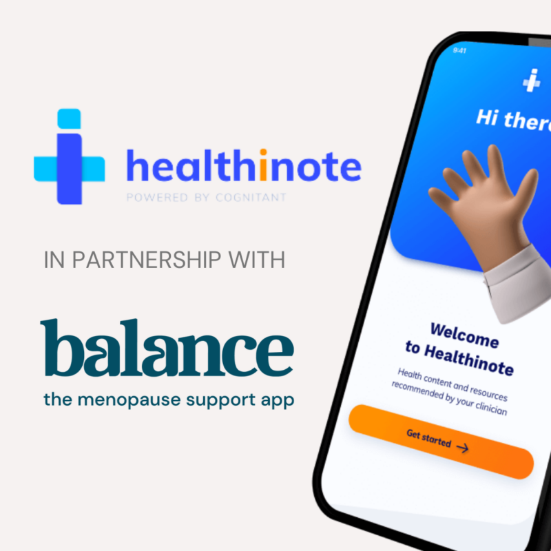 balance app partners with Cognitant Group Information Service, Healthinote